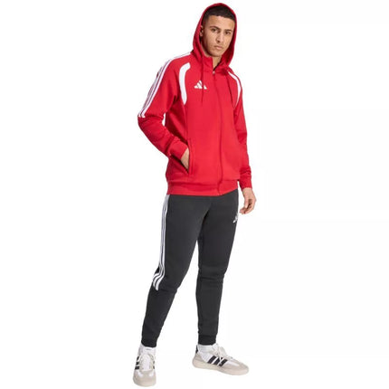 Men's adidas Tiro 26 League Sweat Full Zip Hoodie red KF9106