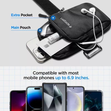 Spigen Dynamic Shield A702 Sportinė apyrankė - Juoda