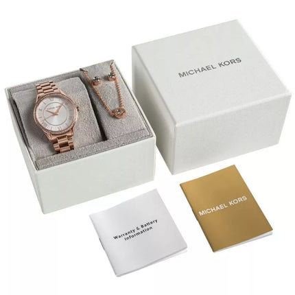 Michael Kors Lauryn Moterų Laikrodis ir Papuošalai MK4850SET + Dėžutė