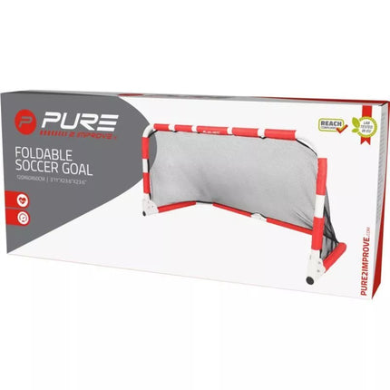 FOLDABLE FOOTBALL GOAL 120x60x60CM PURE 2 IMPROVE