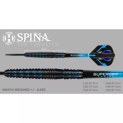 Harrows Spina Black 90% Steel Tip Smigiai HS-TNK-000013750