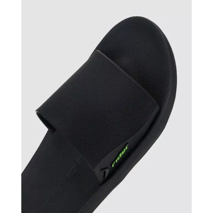 Vyriškos sportinės šlepetės Rider Feel Slide, patogios, juodos spalvos