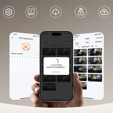Baseus PrimeTrip VD1 Pro automobilinis vaizdo registratorius 4K+1080p su baterija - juodas