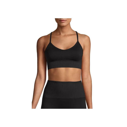 CASALL Seamless Graphical Rib Sports Top black