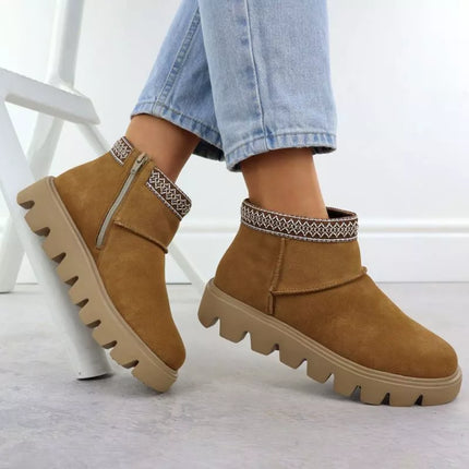 Women's leather ankle boots with zipper Rieker W2074-24