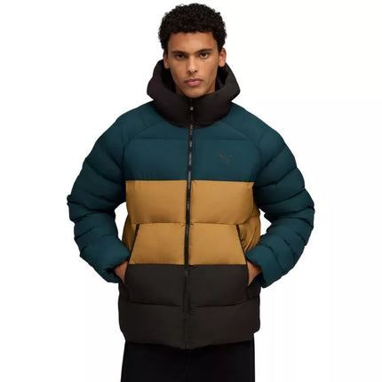 Puma Mono Vyriška Striukė su Gobtuvu Žalia-Ruda-Juoda 688367 75