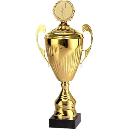 Gold metal cup with lid 7098/CP