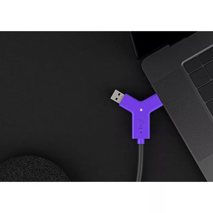 Logitech Swytch AV siųstuvas ir imtuvas, juoda, violetinė