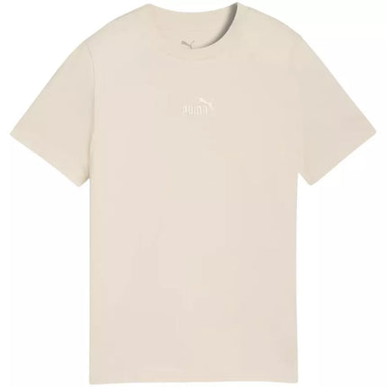 Puma ESS Small No. 1 Logo Centered Tee for Kids Beige 692975 87