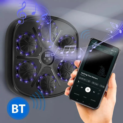 TB03 elektroninis bokso taikinys su „Bluetooth“ ryšiu, muzika ir „HMS“ pirštinėmis