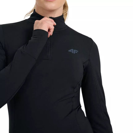 Women's thermal sweatshirt 4F F098 deep black 4FWAW25UBRUF098 20S