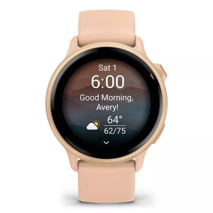 Garmin Vivoactive 6 Rausvas Aušros / R. Aušros Metališkas laikrodis