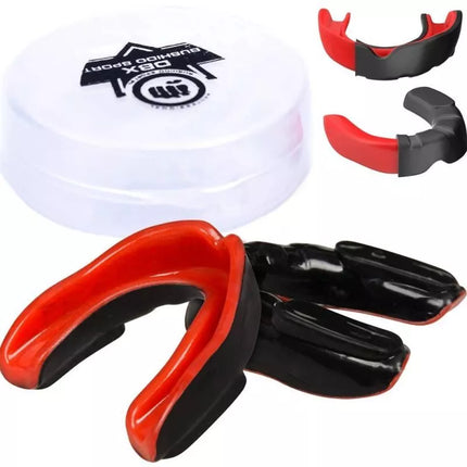 Gel Mouthguard + Box - Black and Red | GelTech