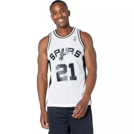Mitchell & Ness Vyriški San Antonio Spurs NBA Swingman Džersis Duncan SMJYCP19247-SASWHIT98TDU