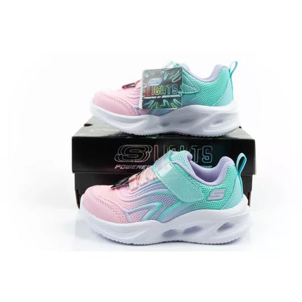 Skechers Color Breeze LED Children's Sports Shoes for Girls Turquoise