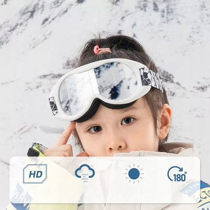 Qunature Panda vaikiški slidinėjimo akiniai - Juoda/Balta
