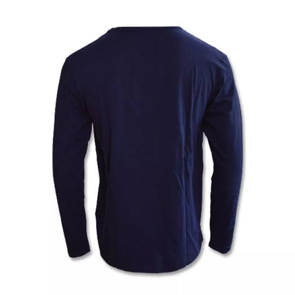 Men's Longsleeve Wood Wood Mel patches sweatshirt - 10235402-2323-Navy