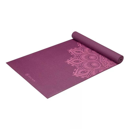 Violetinė mandalos jogos kilimėlis 6mm GAIAM 62202