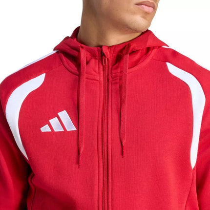Men's adidas Tiro 26 League Sweat Full Zip Hoodie red KF9106
