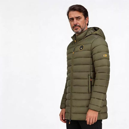 Vyriškas švarkas AMIGOMAP LONG HOOD DB KAKI MEN 233 KAKI (WZ5087H/GN-KAKI) Geographical Norway