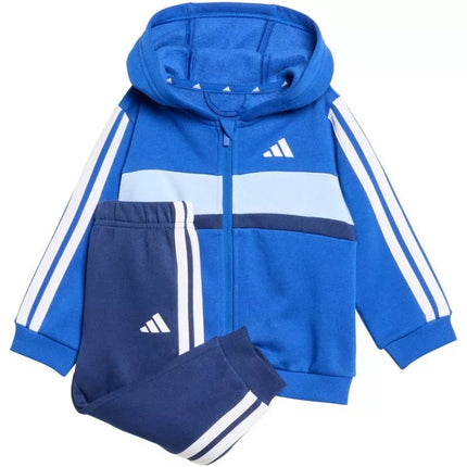 adidas Essentials Tiberio 3 Dryžuotas Fleece Sportinis Kostiumas Vaikams Mėlynas KC6004