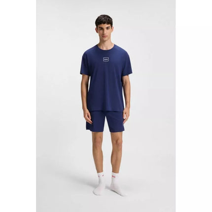 Hugo Loungewear Laze AZZURRO Marškiniai miegui vyriški (50525236-409)