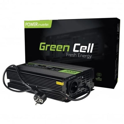 GREEN CELL INV07 INVERTER 12V-230V 300W/600W PURE SINE WAVE