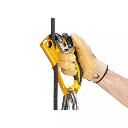 Petzl ASCENSION dešinės rankos pakėlėjas, juodas ir geltonas