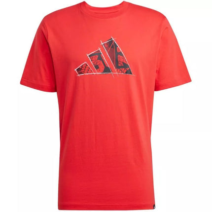 adidas Vyriški marškinėliai su grafiniu logotipu Raudoni JJ3934