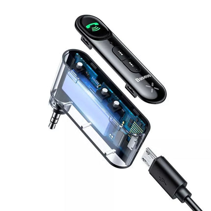 Baseus BSBA-02 (Tarptautinis leidimas) Bluetooth AUX siųstuvas - juodas