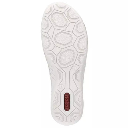 Rieker 52546-60 moteriški smėlio spalvos perforuoti odiniai batai