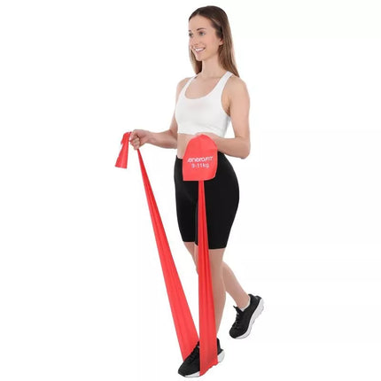 TRAINING TAPE FOR PILATES EXERCISES 2000x150x0.30MM 9-11KG RED