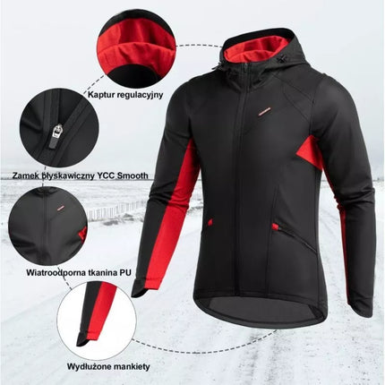 Rockbros Unisex Sports Winter Jacket Black 3XL