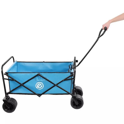 DELUXE FOLDABLE TRAVEL AND BEACH STROLLER 66x48x90CM WITH HANDLE, BLUE