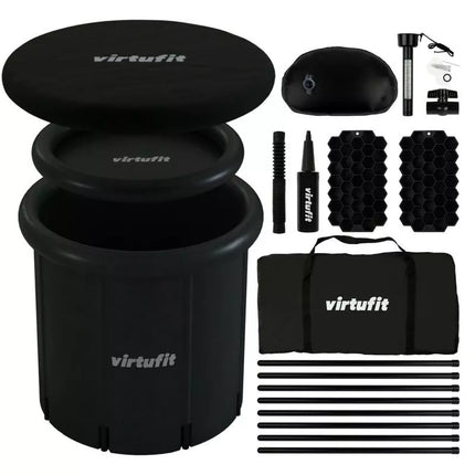 VIRTUFIT ICE BATH XXL - 375 LITERS - ANTHRACITE - WITH ACCESSORIES