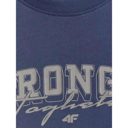 Boy's loose T-shirt with print 4F 4FJRSS26TTSHM3465-31S