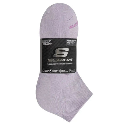 Skechers 5 porų unisex pusiau kilpinės ketvirtinės kojinės S602095-501 violetinės 35-38