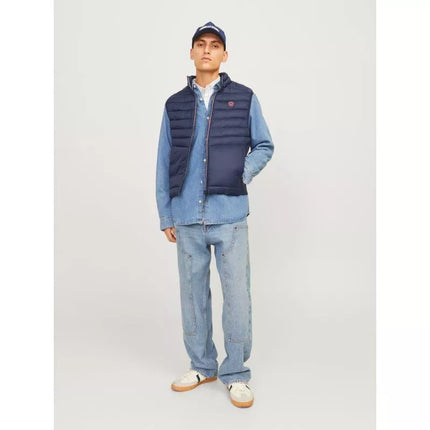Jack & Jones JJEMULTI BODYWARMER COLLAR NOOS 12258457 NAVY BLAZER/TRUE RED