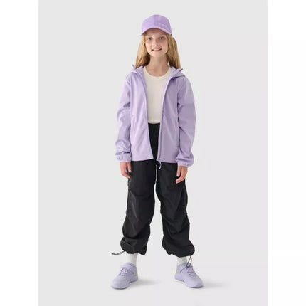 Vėjui nepraleidžianti softshell striukė su neodry 5000 membrana mergaitėms 4F Junior 4FJWAW24TSOFF261-51S