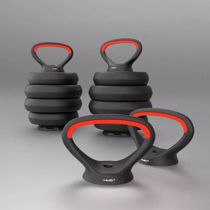 HMS SGN140 6-in-1 weight set (barbell, dumbbells and kettlebell) 40kg
