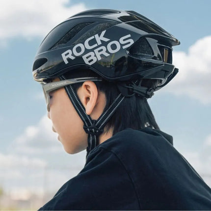 Lengvas dviratininko šalmas Rockbros TS-42, 58-62 cm – juodas