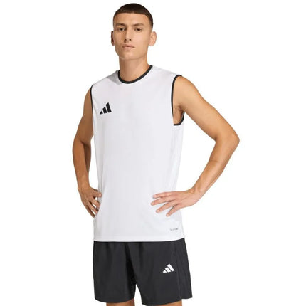 Vyriški adidas Entrada 26 marškinėliai be rankovių balti KB3928