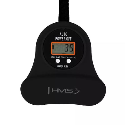 HHM13 NEW HULA HOP BLACK/GOLD WITH MAGNETS AND WEIGHT + HMS COUNTER