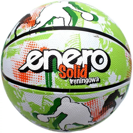 ENERO SOLID BASKETBALL SIZE 7 GREEN AND WHITE