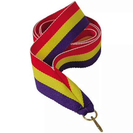 Ribbon 22 mm - red, yellow, and blue