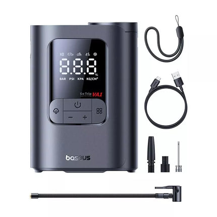 Baseus GoTrip VA1 Belaidis siurblys, 150 PSI, 7500 mAh - Tamsiai pilka