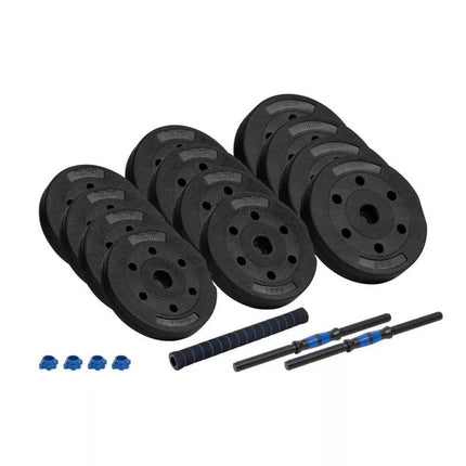 Bituminiai reguliuojami hanteliai su jungtimi 2x10kg REBEL ACTIVE