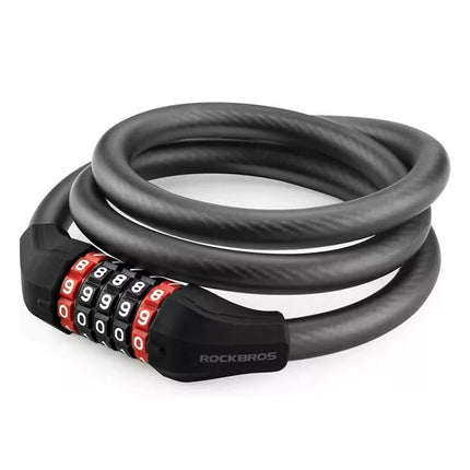 Rockbros RKS507-1BK dviračio spyna su deriniu 1.8 m - juoda