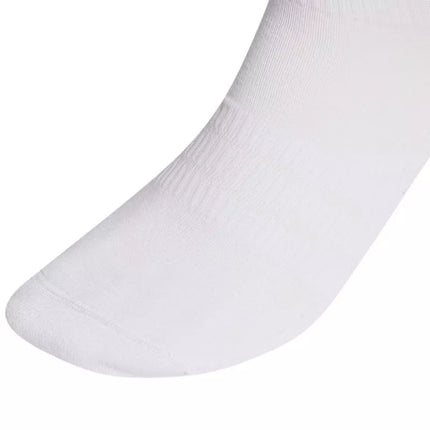 adidas Linear Crew paminkštintos sportinės 3 poros kojinės baltos KC9623