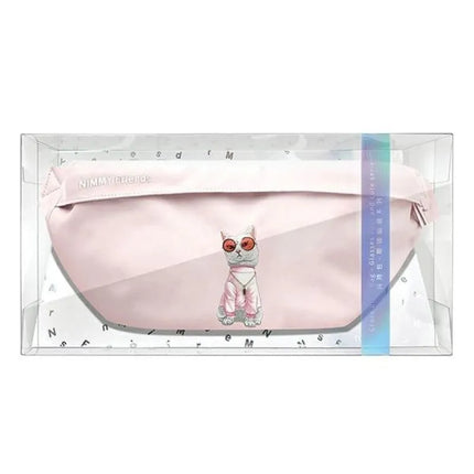 Nimmy Crossbody Glasses Cool Cat Shoulder Bag - Pink
